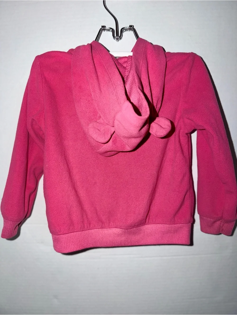Carter's Bright Pink Hooded Fleece Zip-Up Jacket